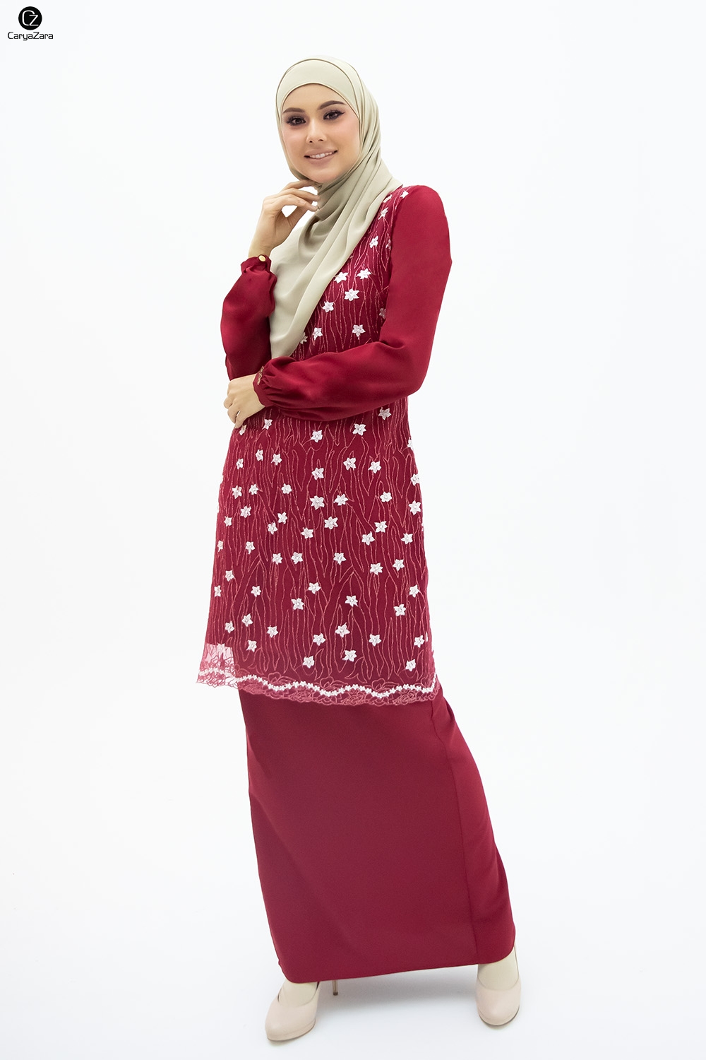 Lateefa Luxe - Maroon